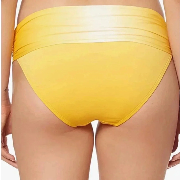 Bleu Rod Beattie Twist Bandeau Sunset Yellow Top Size 14 Bottom Size 12 - Picture 7 of 11